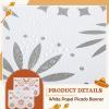 Tatuo 10 Pack 164 Feet Plastic White Papel Picado Banner Mexican Banner Cielito Lindo Party Decoration Large Mexico Fiesta Party Decorations Wedding Fiesta Hanging Flags for Cinco De Mayo view 3