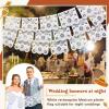 Tatuo 10 Pack 164 Feet Plastic White Papel Picado Banner Mexican Banner Cielito Lindo Party Decoration Large Mexico Fiesta Party Decorations Wedding Fiesta Hanging Flags for Cinco De Mayo view 4
