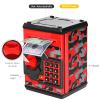 ATM Piggy Bank for Boys Girls, Vcertcpl Mini ATM Coin Bank Money Saving Box with Password, Kids Safe Money Jar for Adults with Auto Grab Bill Slot, Great Gift Toy Bank for Kids(Camouflage Red) view 3