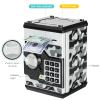 ATM Piggy Bank for Boys Girls, Vcertcpl Mini ATM Coin Bank Money Saving Box with Password, Kids Safe Money Jar for Adults with Auto Grab Bill Slot, Great Gift Toy Bank for Kids(Camouflage Gray) view 3
