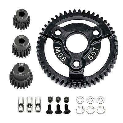 Racing 1/10th RC Crawler Car Hardened Steel 0.8M 32P Spur Gear for Traxxas Slash 2WD VXL Bandit Rustler Stampede Drag Slash Upgrade Parts
