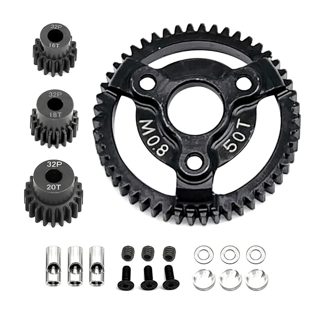 Racing 1/10th RC Crawler Car Hardened Steel 0.8M 32P Spur Gear for Traxxas Slash 2WD VXL Bandit Rustler Stampede Drag Slash Upgrade Parts