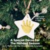 Baby Hand and Footprint Kit - Personalized Baby First Christmas Ornament, Newborn Footprint Ornament Keepsake, Easy DIY Dog Paw Print Kit, Newborn Christmas Gifts for Boys, Girls, New Mom (Christmas) view 4
