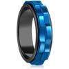 LuckyAmor Fidget Rings For Anxiety For Women, Spinning Anxiety Ring Stainless Steel Two Gear Fidget Ring High Polish Anxiety Ring for Men Wedding Band Gifts Jewelry Size 6-10 view 1
