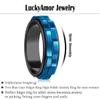 LuckyAmor Fidget Rings For Anxiety For Women, Spinning Anxiety Ring Stainless Steel Two Gear Fidget Ring High Polish Anxiety Ring for Men Wedding Band Gifts Jewelry Size 6-10 view 2