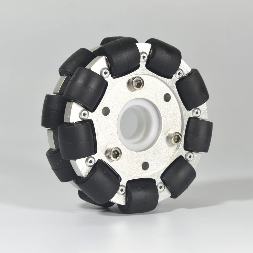 4 in/100mm ift alminyum Omni-ynl tekerlek, Robot araba paralar