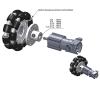 4 in/100mm ift alminyum Omni-ynl tekerlek, Robot araba paralar view 4