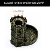 KSNDie D&D Dice Tower, Castle Dice Rolling Tower for Role Playing Game | Easy Roller Perfect for DND Board Game and RPG (Ancient Golden) view 3