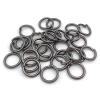 1000x 304 Strong Stainless Steel Open Split Jump Rings Connector Jewellery Findings DIY Craft Loop No Fade Silver/Yellow Gold/Rose Gold Bulk (5mm, Black) view 3