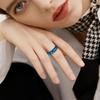 LuckyAmor Fidget Rings For Anxiety For Women, Spinning Anxiety Ring Stainless Steel Two Gear Fidget Ring High Polish Anxiety Ring for Men Wedding Band Gifts Jewelry Size 6-10 view 4