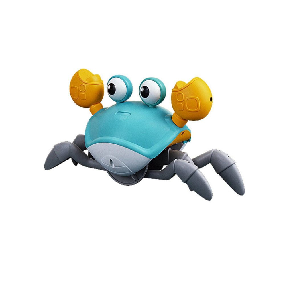 Electric Induction Crab Baby Toddler Can Walk and Avoid Obstacles Light Music Crawling Toy