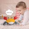 Electric Induction Crab Baby Toddler Can Walk and Avoid Obstacles Light Music Crawling Toy view 4