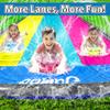 JAMBO XL 20Ft Premium Slip Splash and Slide with 3 Bodyboards, Heavy Duty Water Slide- Advanced 3-Way Water Sprinkler System, Backyard Waterslide Outdoor Water Toys n Slides for Kids Splash Pad view 2
