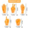 Tiny Hands for Fingers 10 Pcs Tiny Hands Premium Rubber Little Tiny Finger Hands Cute Mini Hand Puppet Finger Puppets view 4