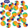 36 Pcs 8 Inch Beach Ball Decoration Summer Beach Ball with Hanging Rope and Hooks Inflatable Pool Ball Blow up Sport Ball Toy for Water Games Hawaiian Party Ornament view 2