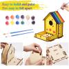 Crafts for Kids Ages 8-12 -Make Your Own Bird Feeder Wind Chime Kit with Diamond Stickers - 2 Pack Unfinished Wood DIY Kids STEM Painting Activities Crafts Outdoor Toys for Boys Girls Ages 6-8 3-5 view 4