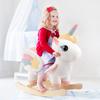 FUNLIO Unicorn Baby Rocking Horse, Rainbow Fairy Unicorn Rocking Horse for Toddlers 6 Months to 3 Years, Stuffed Ride-on Animal Rocker, Easy to Assemble, CE & CPC Certified view 2