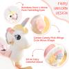 FUNLIO Unicorn Baby Rocking Horse, Rainbow Fairy Unicorn Rocking Horse for Toddlers 6 Months to 3 Years, Stuffed Ride-on Animal Rocker, Easy to Assemble, CE & CPC Certified view 3