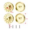 SWX RC Brass Wheel Weights Hex Adapter Weights Balance for TRX4M 1/18th RC Crawler Car Upgrades view 3