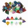 HDdais 10 Pack of D4 Dice - Random Color Polyhedral Dice for D&D, DND, Table Games, Role Playing Games view 1