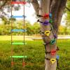 12 Ninja Tree Climbing Holds for Tree Climber, Tree Climbing Kit with 6.6FT Rope Ladder for Outdoor Ninja Warrior Obstacle Course Training view 1