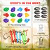 12 Ninja Tree Climbing Holds for Tree Climber, Tree Climbing Kit with 6.6FT Rope Ladder for Outdoor Ninja Warrior Obstacle Course Training view 2