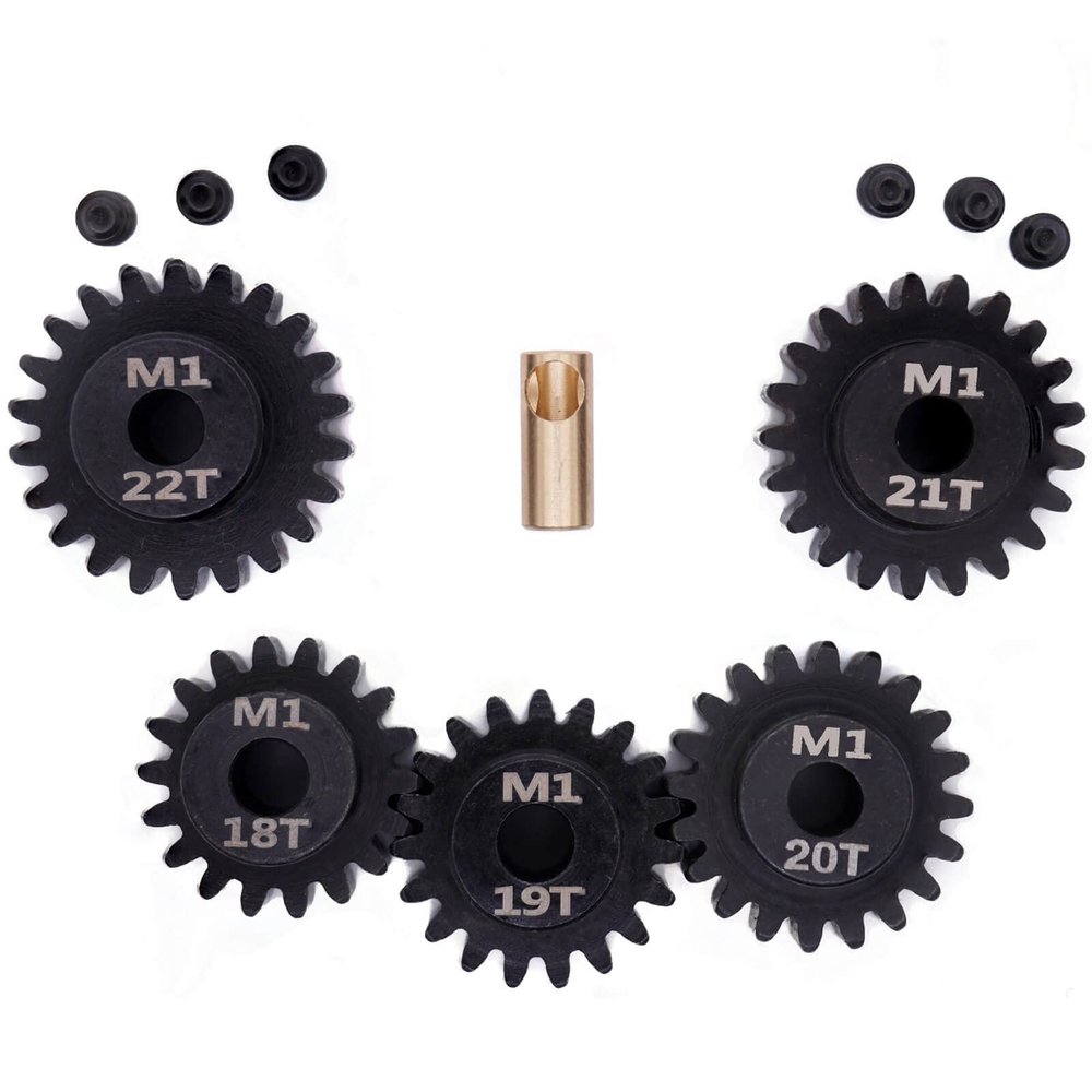 Mod 1 Pinion Gear 5mm 18T 19T 20T 21T 22T Mod1 M1 Pinion Gear 5mm Shaft