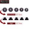 Mod 1 Pinion Gear 5mm 18T 19T 20T 21T 22T Mod1 M1 Pinion Gear 5mm Shaft view 2