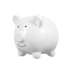 IMIKEYA Adorable Ceramic Piggy Bank Money Saving Pot for Boy Girl White Coin Bank for Decor and Present Choice view 1