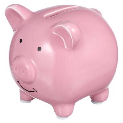 IMIKEYA Ceramic Piggy Bank: Cute Pig Money Bank Coin Bank for Girls Boys Decorative Coin Bank Money Bank Money Saver Kids for Birthday Christmas Nursery Home Decor