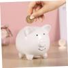 IMIKEYA Ceramic Piggy Bank: 2pcs Cute Pig Money Bank Coin Bank for Girls Boys Decorative Coin Bank Money Bank Money Saver Kids Present for Birthday Christmas Nursery Home Decor view 2