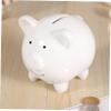 IMIKEYA Ceramic Piggy Bank: 2pcs Cute Pig Money Bank Coin Bank for Girls Boys Decorative Coin Bank Money Bank Money Saver Kids Present for Birthday Christmas Nursery Home Decor view 4