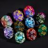 HDdais 10 Pack Polyhedral Dice Set, Random Color 10 Sided Dice for D&D, DND, Table Games, Role Playing Game view 4