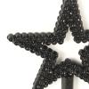 Qeuly Star Wand Black Fairy Wand 13 Inches Angel Wand Star Magic Princess Wands Plating Silver Star Stick (Black) view 3