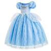 REXREII Girls Cinderella Princess Costume Fancy Dress Halloween Christmas Pageant Party Birthday Wedding Evening Gown Blue 3-4T view 2