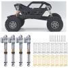 Benedict Harry Metal 53mm Shocks Aluminum Threaded Tele Absorber Damper Upgrades Parts Accessories for Axial SCX24 Bronco Gladiator Deadbolt JLU C10(Titanium) view 1