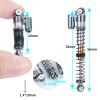 Benedict Harry Metal 53mm Shocks Aluminum Threaded Tele Absorber Damper Upgrades Parts Accessories for Axial SCX24 Bronco Gladiator Deadbolt JLU C10(Titanium) view 3