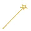 Qeuly Star Wand Gold Fairy Wand 13 Inches Angel Wand Star Magic Princess Wands Plating Silver Star Stick (Gold) view 1