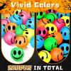 Deekin 300 Pcs 1 Inch Bouncy Balls Bulk Glow in the Dark Smile Face Bouncy Ball Valentine Party Favor Rubber High Bouncing Balls Birthday Gift Prize Vending Machine Filler(Multi Colors) view 4
