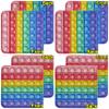 Alphabet Pop Fidget Toy Letters ABC Numbers Learning and Educational Toys Square Sensory Toys Popper Games Gifts for Kids 4 Packs Double Side Macaron(2 Alphabet Numbers and 2 Uppercase Lowercase) view 1