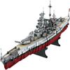 FULHOLPE Bismarck Class Battleship Building Blocks Set, MOC Military Warship Model Bricks Construction Toy Compatible with Major Brands - 2081 Pieces view 1