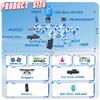 Electric Gel Ball Blaster, High Speed Automatic Splatter Ball Blaster with 40000+ and Goggles, JIFTOK Rechargeable Splatter Ball Toys for Outdoor Activities Shooting Game Party view 2