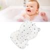 1pc Baby Bath Seat Cushion for Newborn Baby, Infant Bath Tub Support - Yosoo Foldable Adjustable Anti-Slip Bath Seat with Comfortable Padding for Safe Baby Bathing (White Stars) view 4