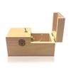 EGEN Useless Box Turns Itself Off in Wooden Useless Box Leave Me Alone Machine Box with Real Wood Desk Decoration for Christmas New Year Gifts (Beige no Logo) view 3