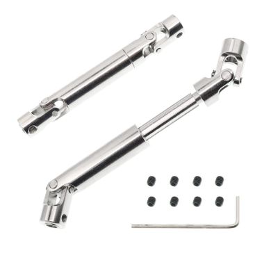 2Pcs Treehobby Stainless Steel Centre Drive Shaft CVD Drive Shaft 90mm-115mm Compatible with Axial Tamiya RC4WD D90 90028 SCX10 SCX0016 1/10 RC Off-Road Crawlers Car