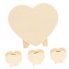 4pcs DIY Piggy Bank Heart Shaped Boxes Stocking Stuffer Storage Bins Toys Change Holder Case Unfinished Wooden Coin Bank Boys Girls Creative Money Storage Box Money Box view 1