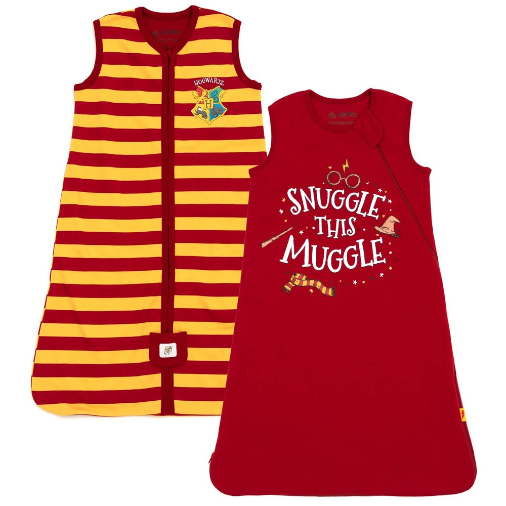 Harry Potter Mens 2 Pack Zip Up Sleep Sacks Maroon X-Large