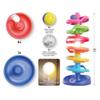 Quercetti: Spiral Tower Brightball - 10pc Swirling 3 Ball Run Toy, Light-Up Ball, Colorful Stacking, Interactive Building Play, Baby & Toddlers 1+ view 3