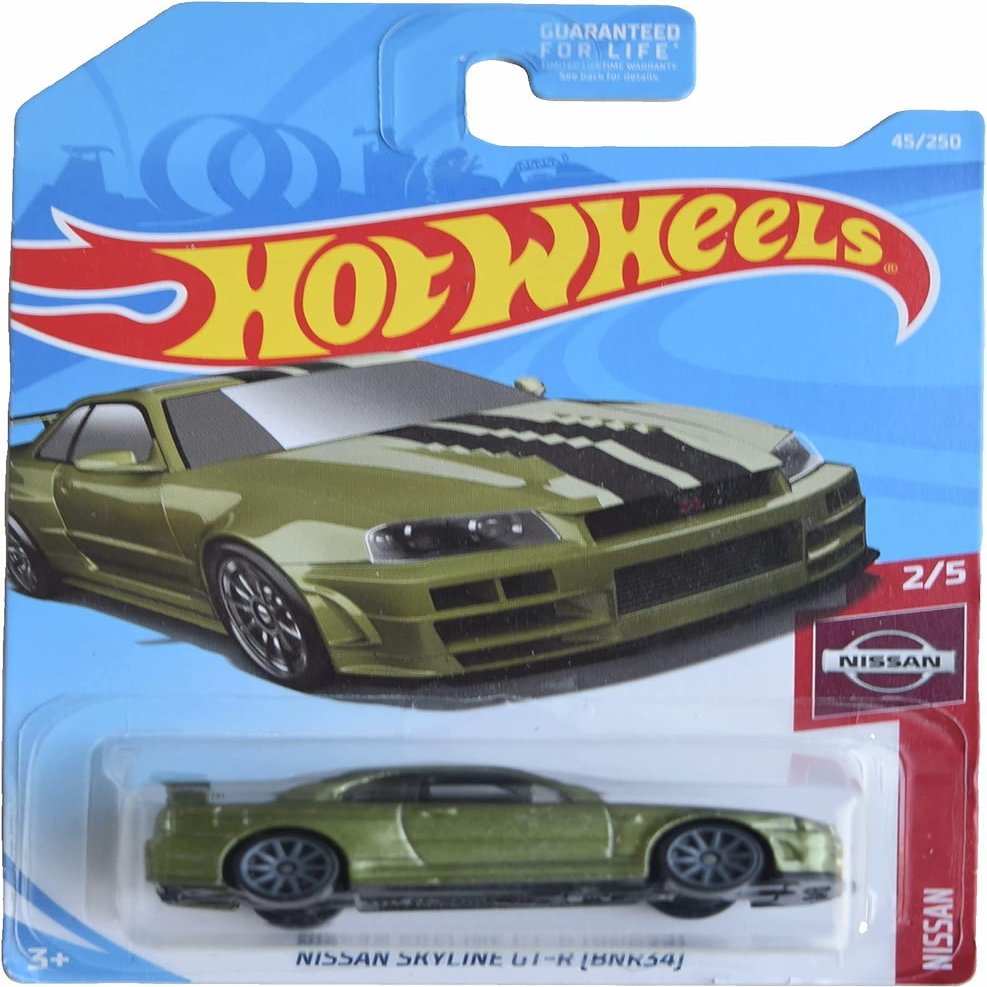 Hot Wheels Nissan Skyline GT-R, Nissan 2/5 [Green]