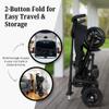QPlay Rito - Premium Luxury Foldable Trike for Toddlers Featuring Leather touchpoints, Toddler Tricycle Stroller, Push & Fold Tricycle for Ages 12 Months to 5 Years, Midnight Edition view 4